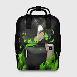 Женский рюкзак Токсичная девушка - зеленый