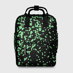 Рюкзак женский Green pixel, цвет: 3D-принт