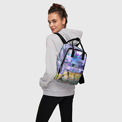 Рюкзак женский Электронное искажение, цвет: 3D-принт — фото 2