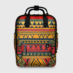 Рюкзак женский Этнический африканский узор, цвет: 3D-принт