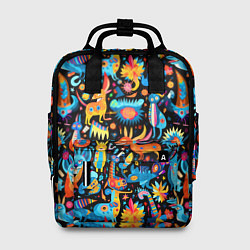 Рюкзак женский Космические чудики, цвет: 3D-принт
