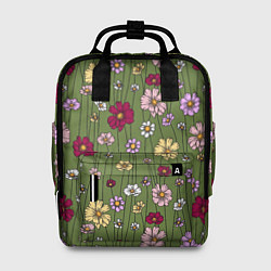 Рюкзак женский Летний луг - паттерн, цвет: 3D-принт