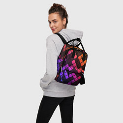 Рюкзак женский Цветной тетрис, цвет: 3D-принт — фото 2