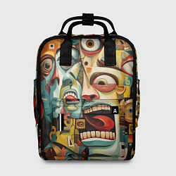 Рюкзак женский Живопись с лицами в стиле Пабло Пикассо, цвет: 3D-принт