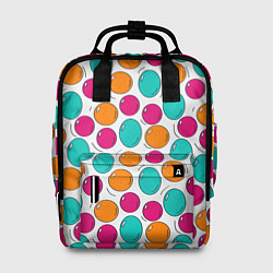 Рюкзак женский Яркие цветные пузыри, цвет: 3D-принт