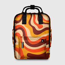 Рюкзак женский Ретро текстура линий, цвет: 3D-принт