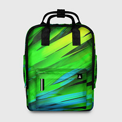 Рюкзак женский Green abstract, цвет: 3D-принт