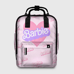 Женский рюкзак Барби и розовое сердце: паттерн