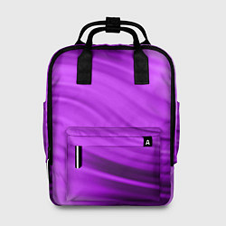 Рюкзак женский Розово фиолетовый абстрактный узор волны, цвет: 3D-принт