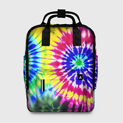 Женский рюкзак Colorful floral composition - tie-dye