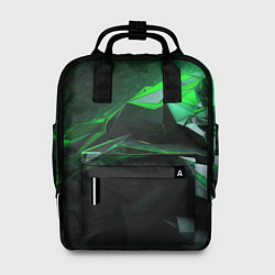 Рюкзак женский Green abstract geometry, цвет: 3D-принт