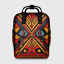 Рюкзак женский Геометрический узор в африканском стиле, цвет: 3D-принт