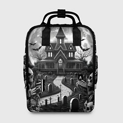 Рюкзак женский Дом с привидениями, цвет: 3D-принт