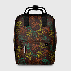 Рюкзак женский Разноцветные жуки, цвет: 3D-принт