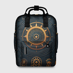 Рюкзак женский Паттерн в славянском стиле, цвет: 3D-принт