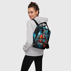 Рюкзак женский Городская абстракция, цвет: 3D-принт — фото 2