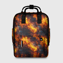 Рюкзак женский Пламя огня паттерн, цвет: 3D-принт