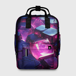 Женский рюкзак Фиолетовые прозрачные кубики