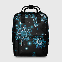 Рюкзак женский Кружение снежинок, цвет: 3D-принт
