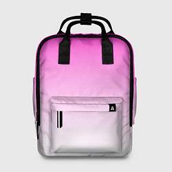 Рюкзак женский Розово-белый градиент, цвет: 3D-принт