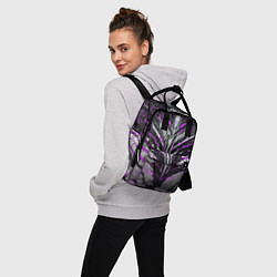 Рюкзак женский Киберпанк доспех фиолетовый, цвет: 3D-принт — фото 2