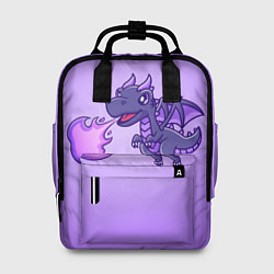 Рюкзак женский Милый огнедышащий дракончик, цвет: 3D-принт