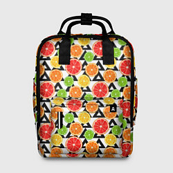 Рюкзак женский Citrus pattern, цвет: 3D-принт
