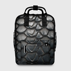 Женский рюкзак Текстура черного дракона