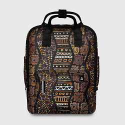 Рюкзак женский Волнистый этнический орнамент, цвет: 3D-принт
