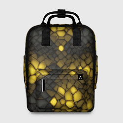 Женский рюкзак Жёлтый трескающийся камень