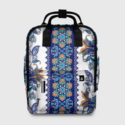 Рюкзак женский Цветочный этнический орнамент, цвет: 3D-принт