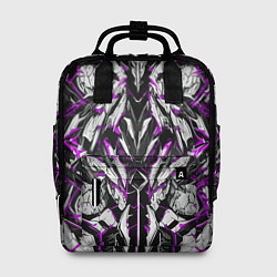 Рюкзак женский Фиолетовая кибернетическая броня, цвет: 3D-принт