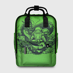 Женский рюкзак Дракон и Дед Мороз азиат