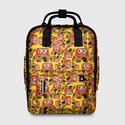 Рюкзак женский Мультяшные разноцветные монстрики, цвет: 3D-принт