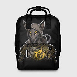 Женский рюкзак Киберпанк мышь жёлтая