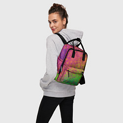 Рюкзак женский Разноцветные пиксели, цвет: 3D-принт — фото 2