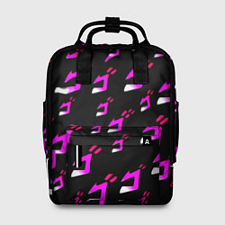 Рюкзак женский JoJos Bizarre neon pattern logo, цвет: 3D-принт