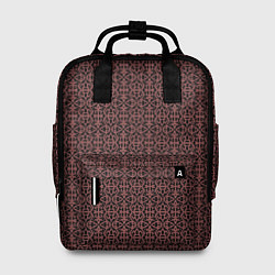 Рюкзак женский Тёмно-красный ажурный, цвет: 3D-принт