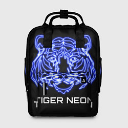 Рюкзак женский Tiger neon art, цвет: 3D-принт