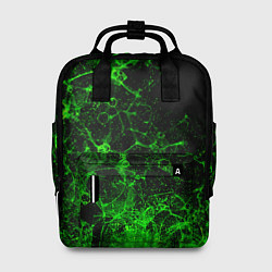 Женский рюкзак Неоновый зеленый дым