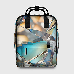 Рюкзак женский Грани стеклянного камня, цвет: 3D-принт