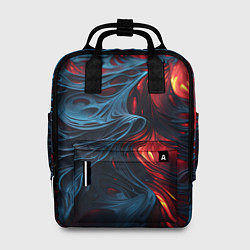 Рюкзак женский Яркая волнистая абстракция, цвет: 3D-принт