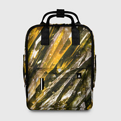 Рюкзак женский Драгоценные кристаллы жёлтые, цвет: 3D-принт