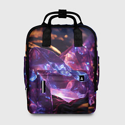 Женский рюкзак Фиолетовые комические камни