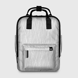 Рюкзак женский Светлый серый волнистые линии, цвет: 3D-принт