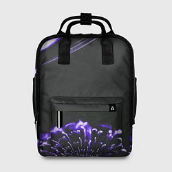 Женский рюкзак Неоновый фиолетовый цветок в темноте