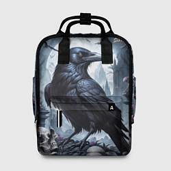 Рюкзак женский Ворон некромант, цвет: 3D-принт