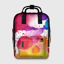 Женский рюкзак Яркие абстрактные акварельные кляксы - нейросеть