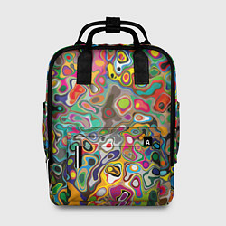 Рюкзак женский Абстрактные пятна, цвет: 3D-принт