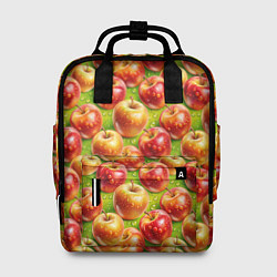 Рюкзак женский Вкусные яблоки паттерн, цвет: 3D-принт